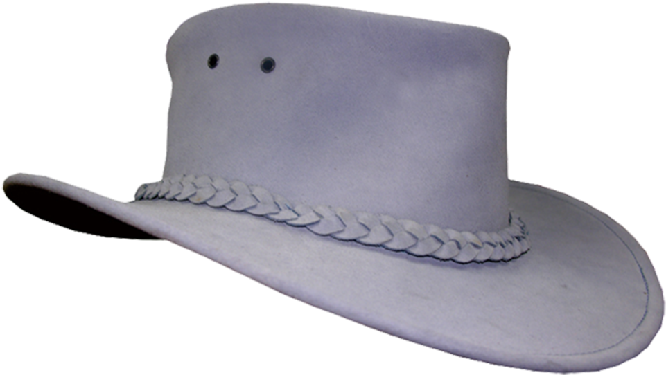 Gray Western Hat Isolated PNG Image