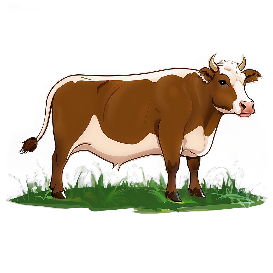 Grazing Cow Clipart Png 06272024 PNG Image