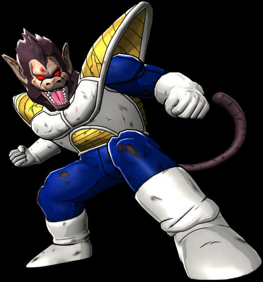 Great Ape Vegeta Rampage PNG Image