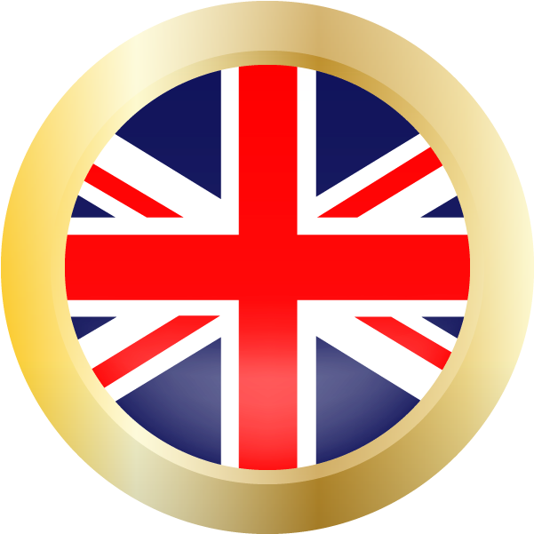 Great Britain Flag Button PNG Image