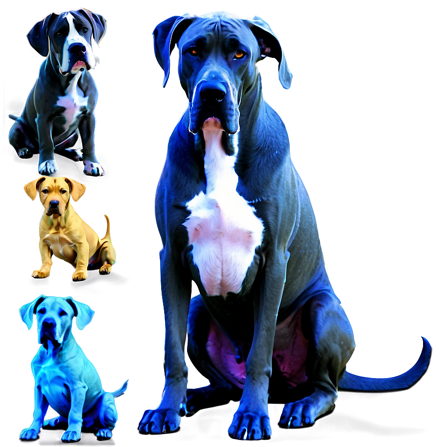 Great Dane Family Png 14 PNG Image