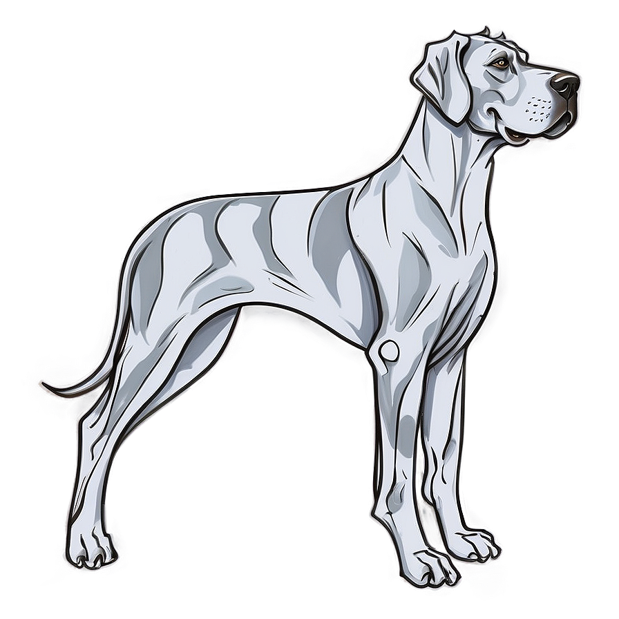 Great Dane Outline Png Rlo88 PNG Image