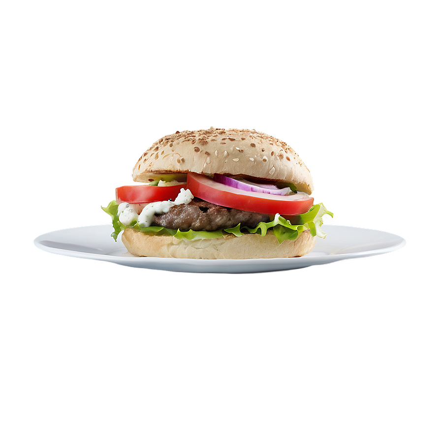 Greek Lamb Feta Burger Png 18 PNG Image