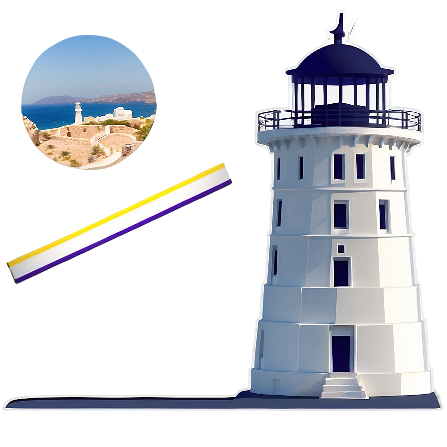 Greek Lighthouse Scene Png 46 PNG Image