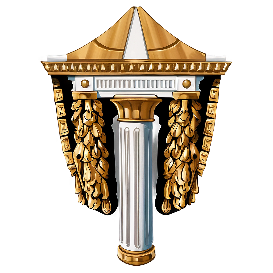 Greek Pillar Emblem Png Yeb PNG Image