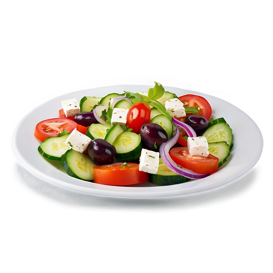 Greek Salad Plate Png 05232024 PNG Image