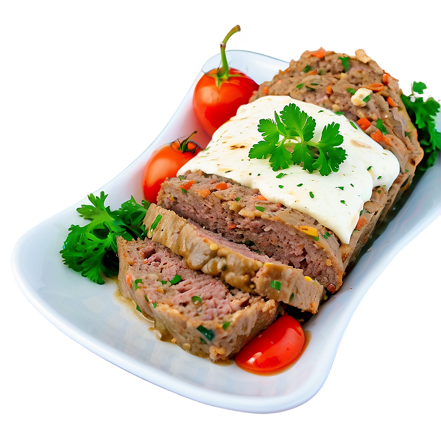 Greek Style Meatloaf Png 06272024 PNG Image