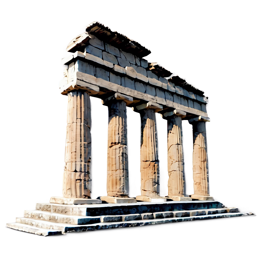 Greek Temple Ruins Png Wxf PNG Image