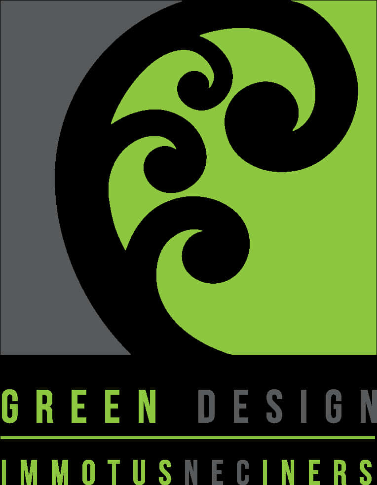 Green Abstract Design Graphic PNG Image