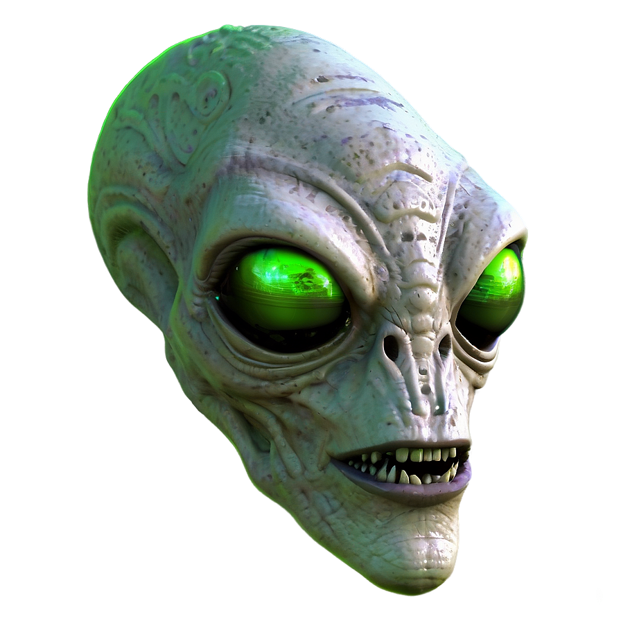 Green Alien Head Png Fww PNG Image