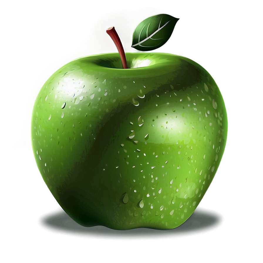 Green Apple Cartoon Png 06272024 PNG Image