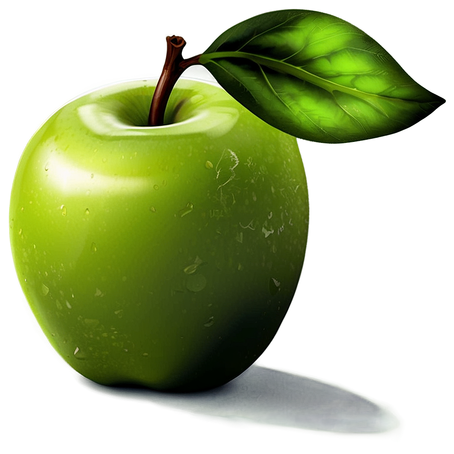 Green Apple Illustration Png 06132024 PNG Image