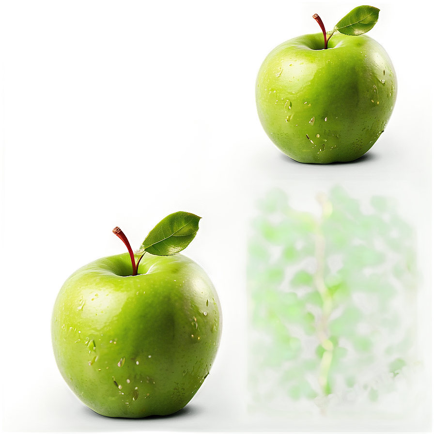 Green Apple Slice Png 55 PNG Image