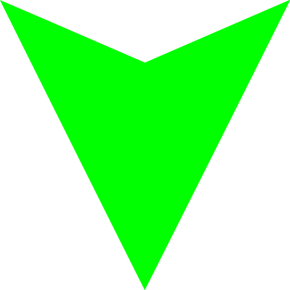 Green Arrow Down Icon PNG Image