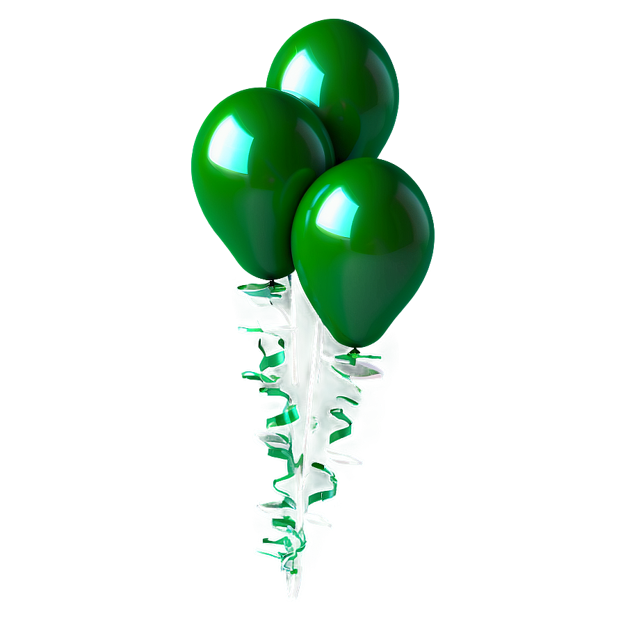 Green Balloons Png Knk73 PNG Image