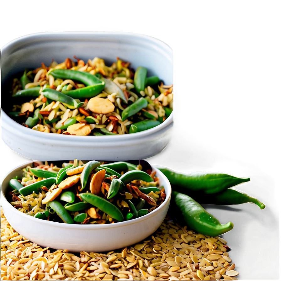 Green Bean And Almond Paella Png 06252024 PNG Image