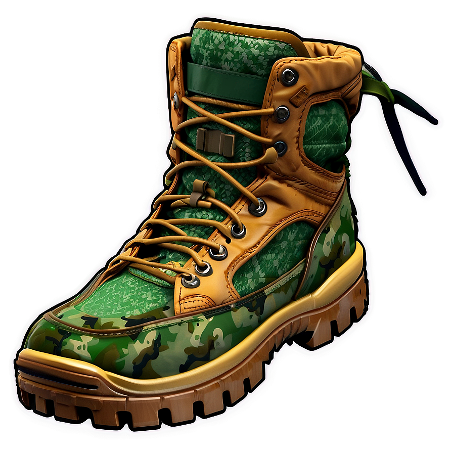 Green Beret Tactical Boots Png 06292024 PNG Image