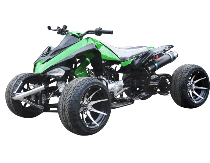 Green Black A T V Quad Bike PNG Image