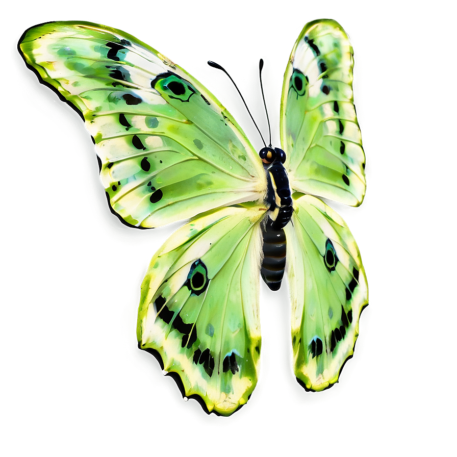 Green Butterfly In Garden Png Vbd PNG Image