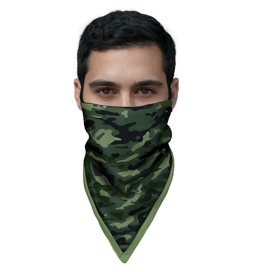 Green Camouflage Bandana Png Bik PNG Image