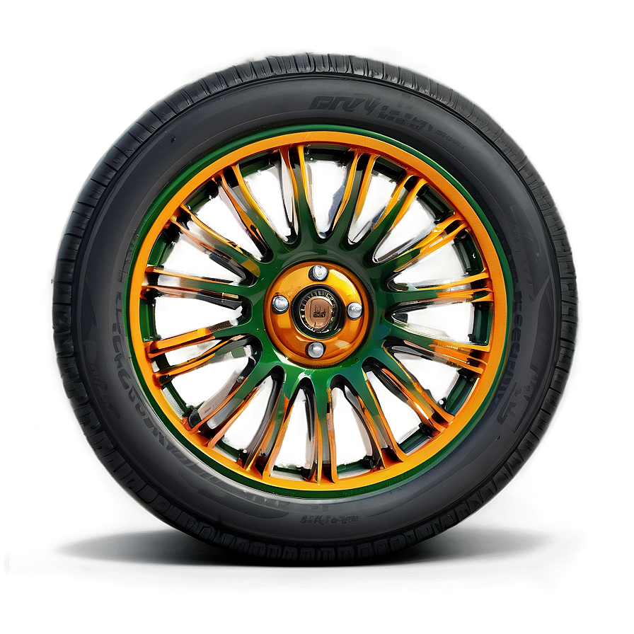 Green Car Wheel Png Xcy11 PNG Image