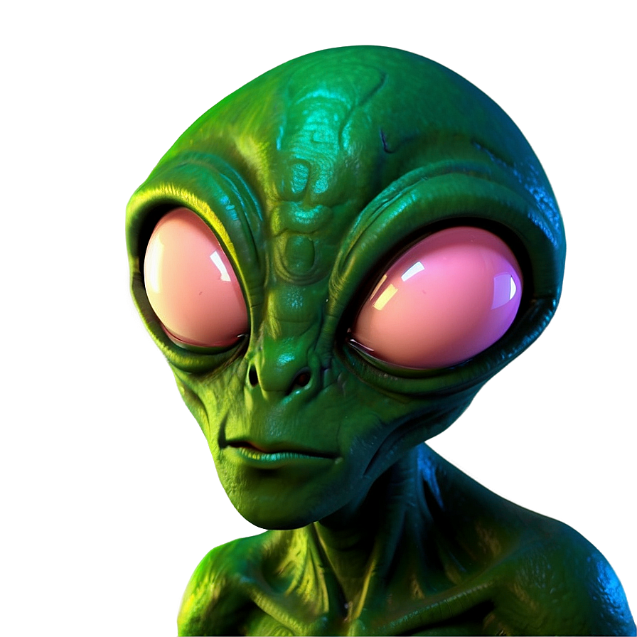 Green Cartoon Alien Png Iyl PNG Image