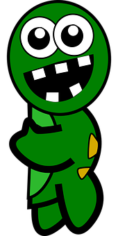 Green_ Cartoon_ Turtle_ Character PNG Image