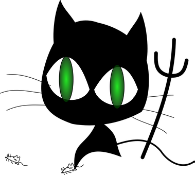 Green Cat Eyesin Darkness PNG Image