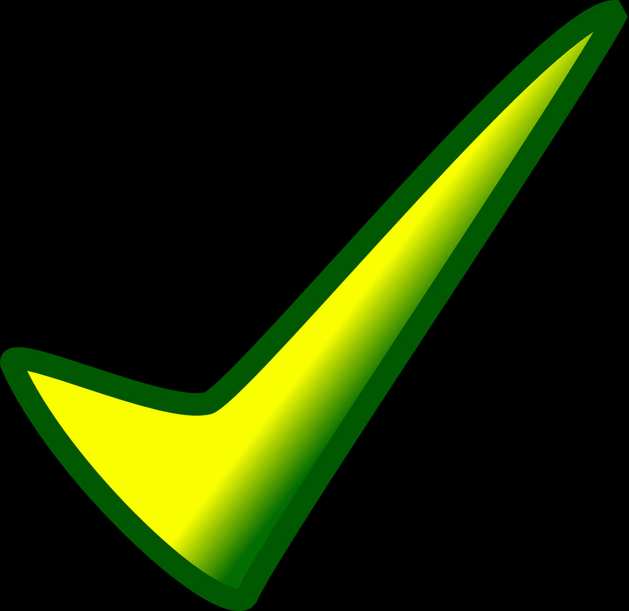 Green Check Mark Graphic PNG Image