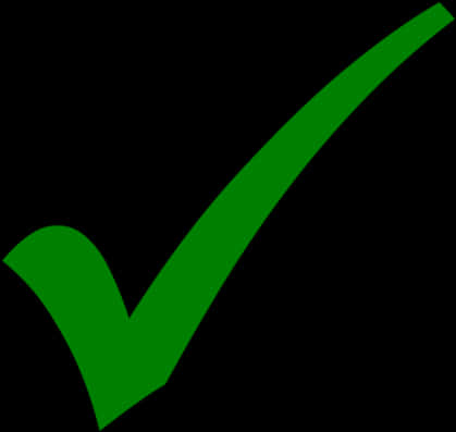 Green Check Mark Graphic PNG Image