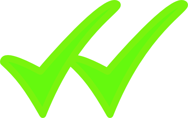 Green Check Mark Graphic PNG Image