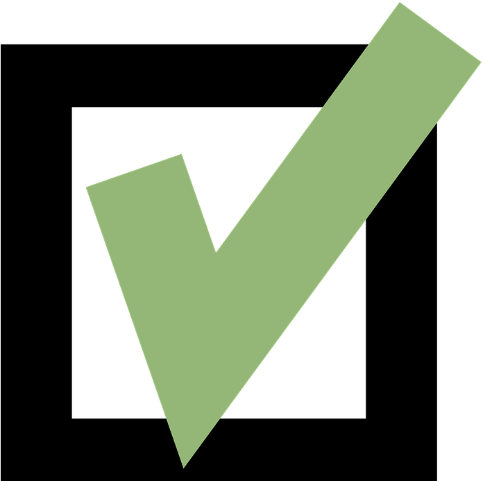 Green Check Mark Graphic PNG Image