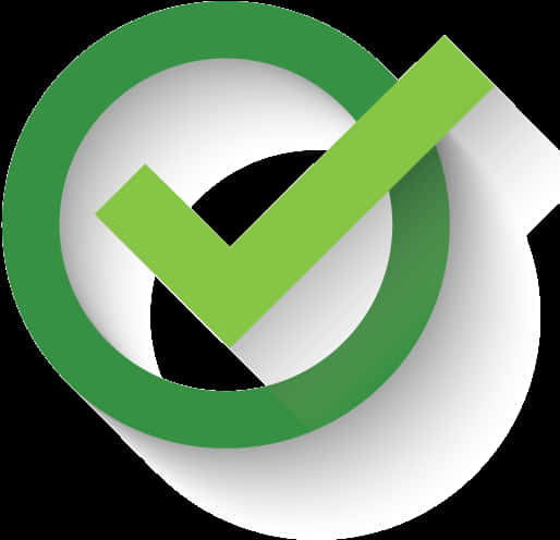 Green Check Mark Graphic PNG Image