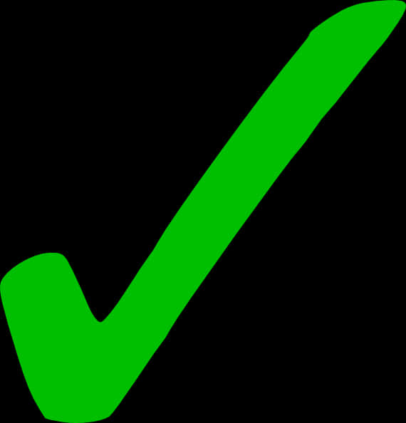 Green Check Mark Graphic PNG Image