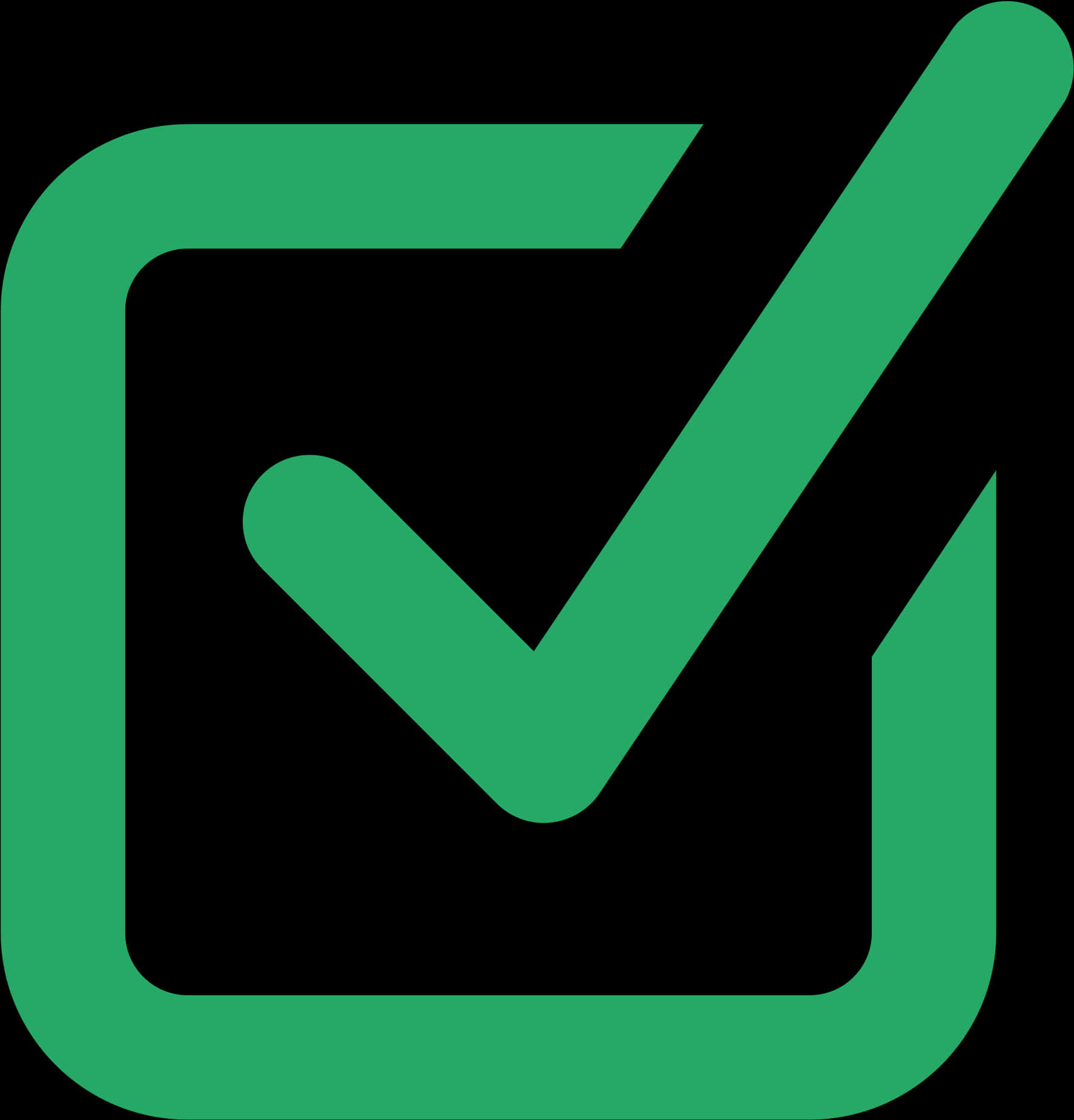 Green Check Mark Icon PNG Image