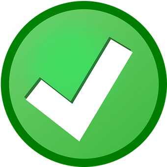 Green Check Mark Icon PNG Image