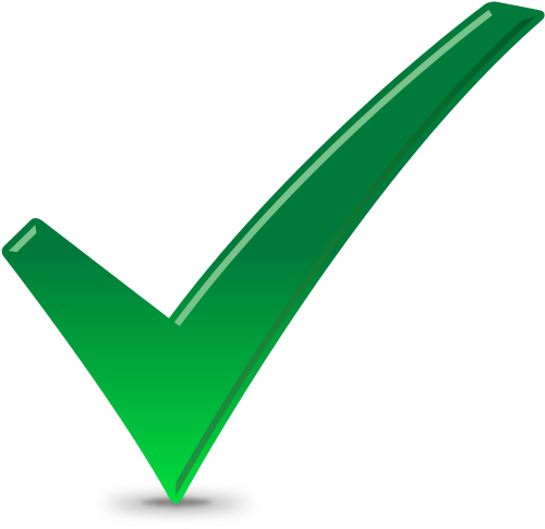 Green Checkmark Graphic PNG Image