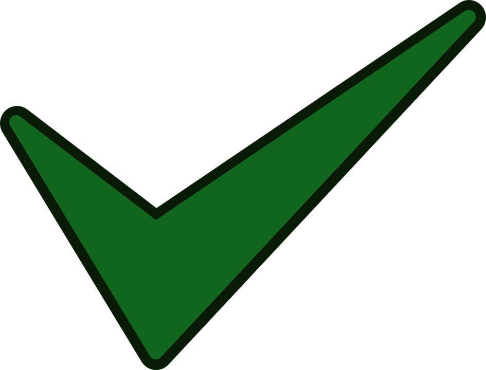 Green Checkmark Graphic PNG Image