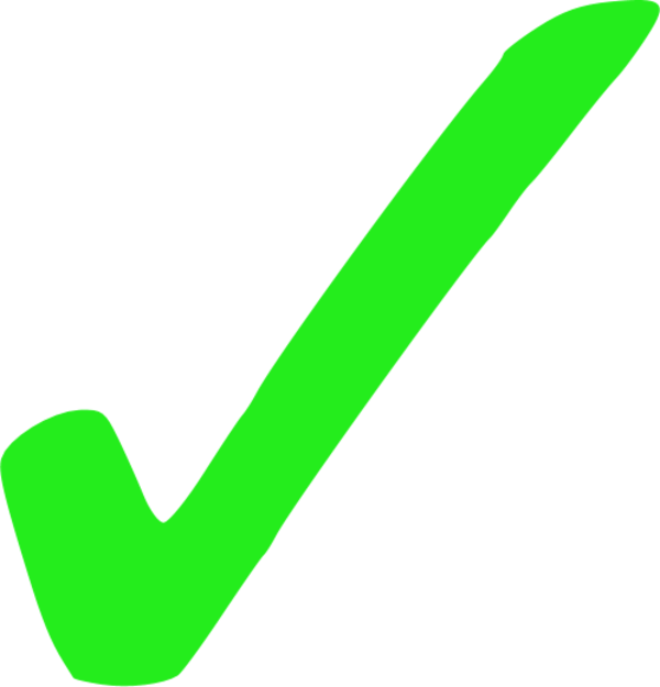 Green Checkmark Graphic PNG Image