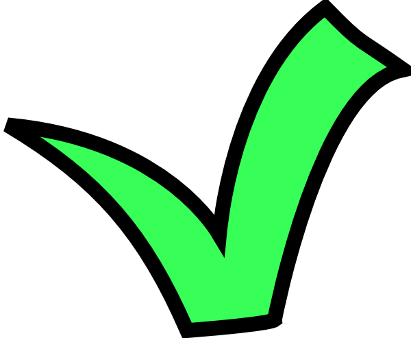 Green Checkmark Graphic PNG Image