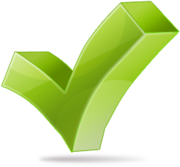 Green Checkmark Graphic PNG Image