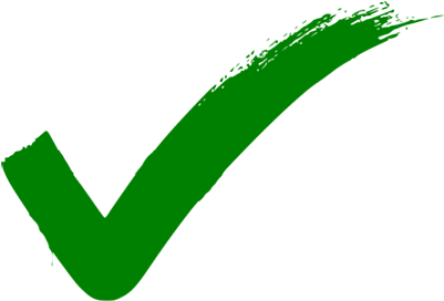 Green Checkmark Paint Splash PNG Image