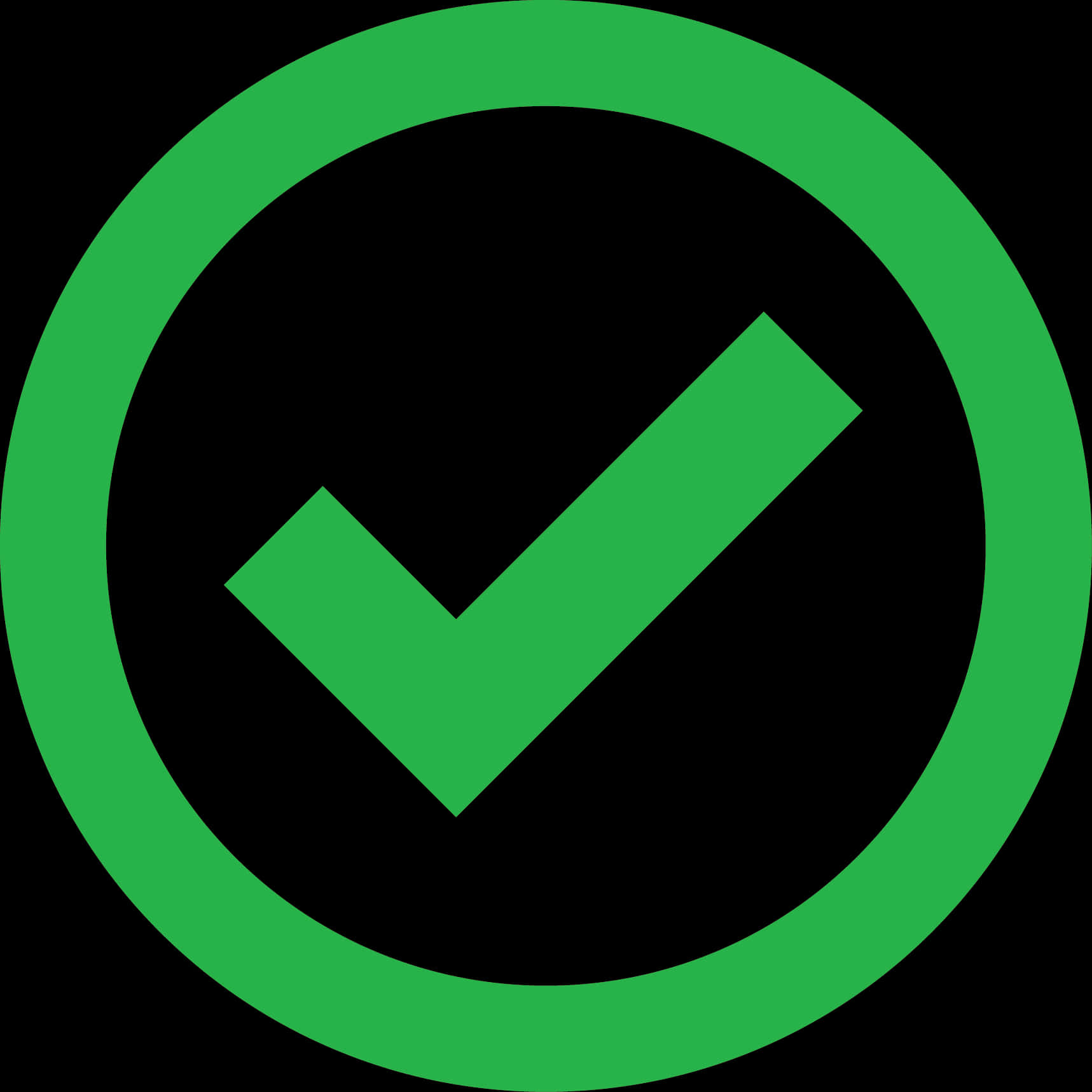 Green Checkmark Symbol PNG Image