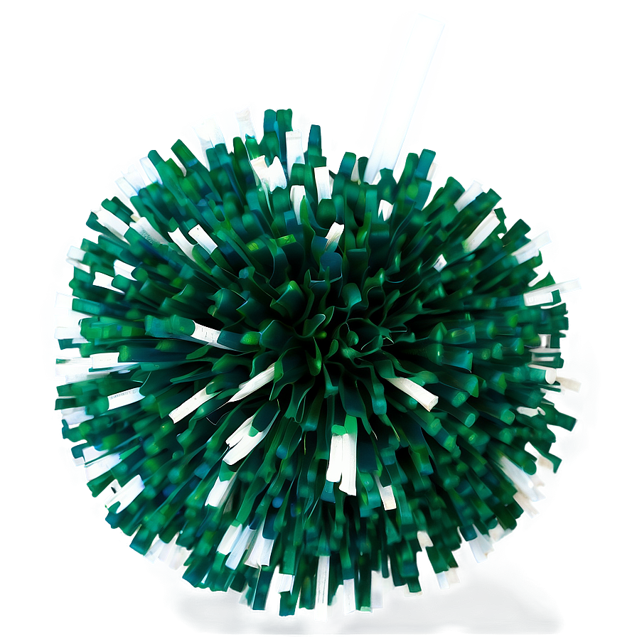 Green Cheer Pom Poms Png Uaa PNG Image