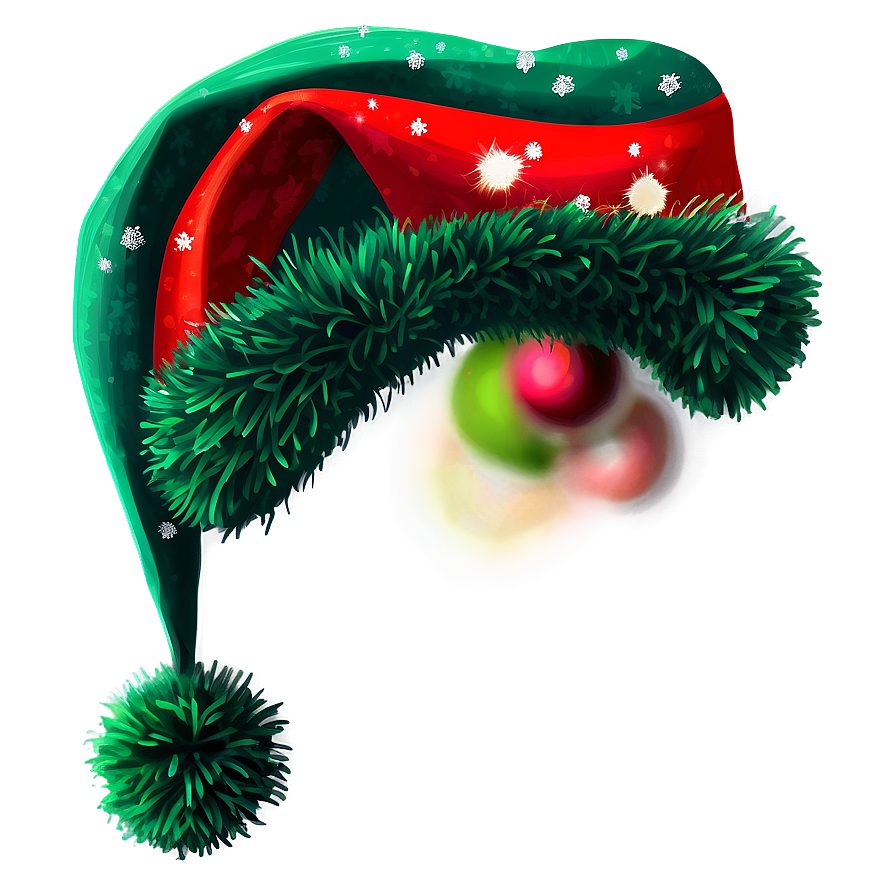 Green Christmas Hat Png Efh86 PNG Image