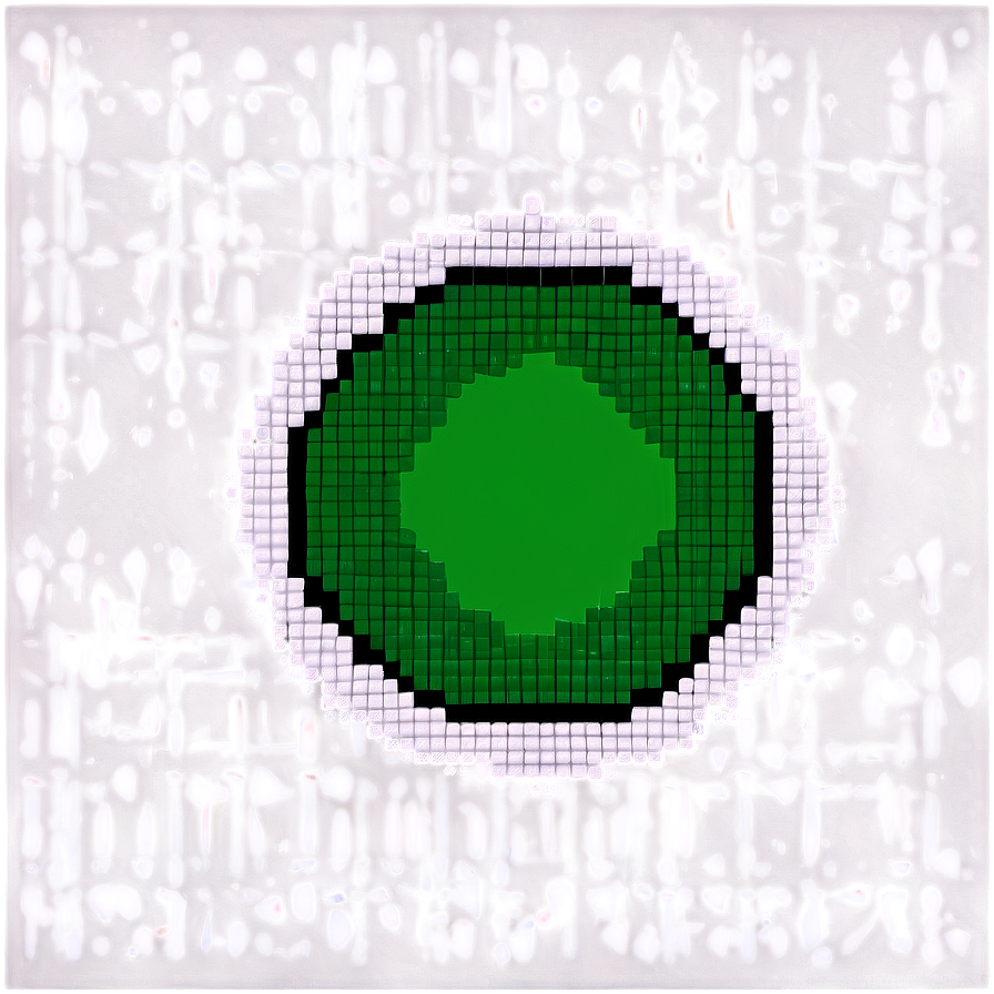 Green Circle In Pixel Art Png 05252024 PNG Image