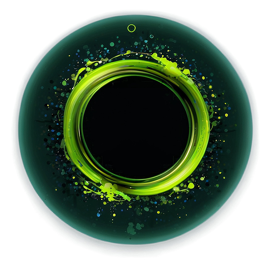 Green Circle Splash Design Png Nwa PNG Image