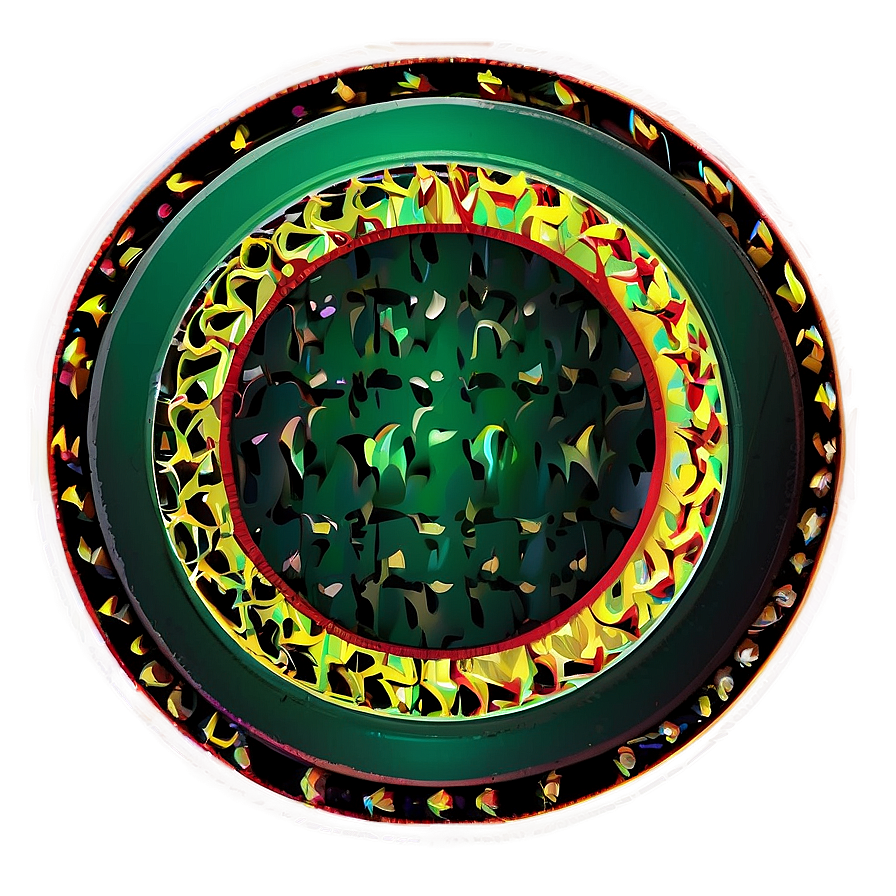 Green Circle With Border Png 46 PNG Image