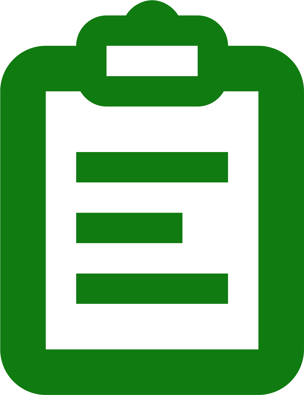 Green Clipboard Icon PNG Image