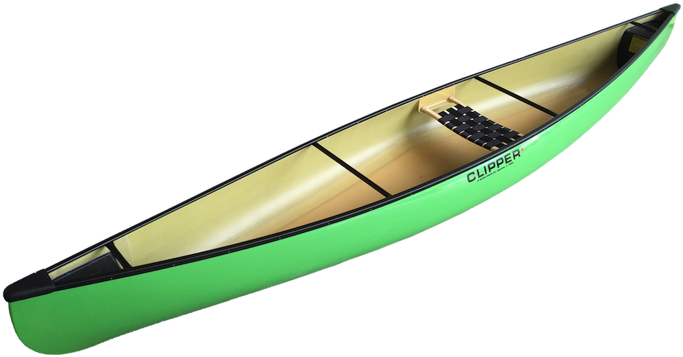 Green Clipper Canoeon Gray Background PNG Image